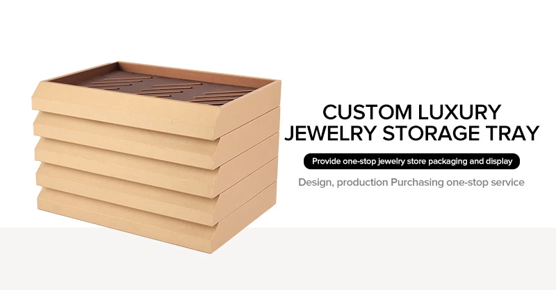 Wholesale Custom Fashion Organizer Wooden Jewelry Storage Trays for Ring Bracelets Necklace Jewellery Display Trays