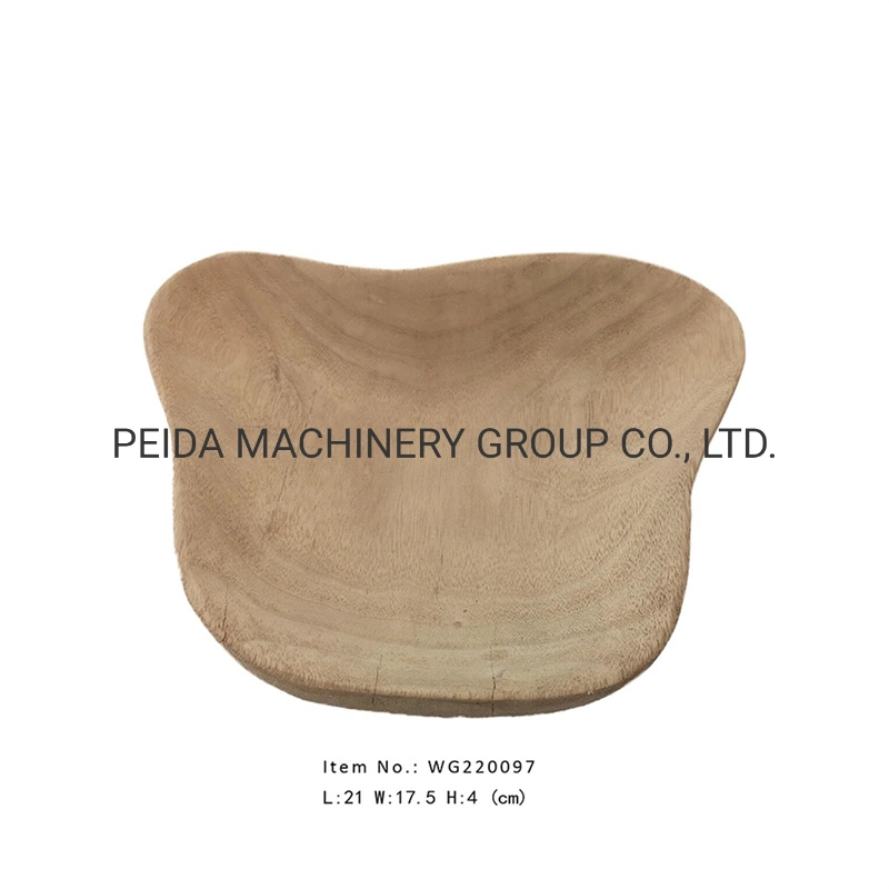 Natural Decorative Vase Modern Paulownia Wood Hand Made Round Tall Decorative Table Vase